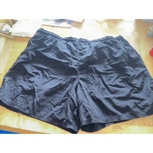 Islander Men's Solid Black Drawstring Mesh Lined Swim Trunks Size 3XL